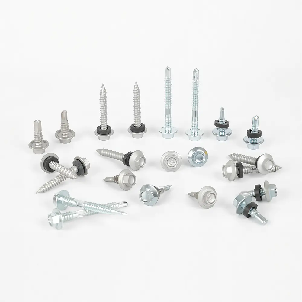 Tornillos autoperforantes con cabezal de brida hexagonal