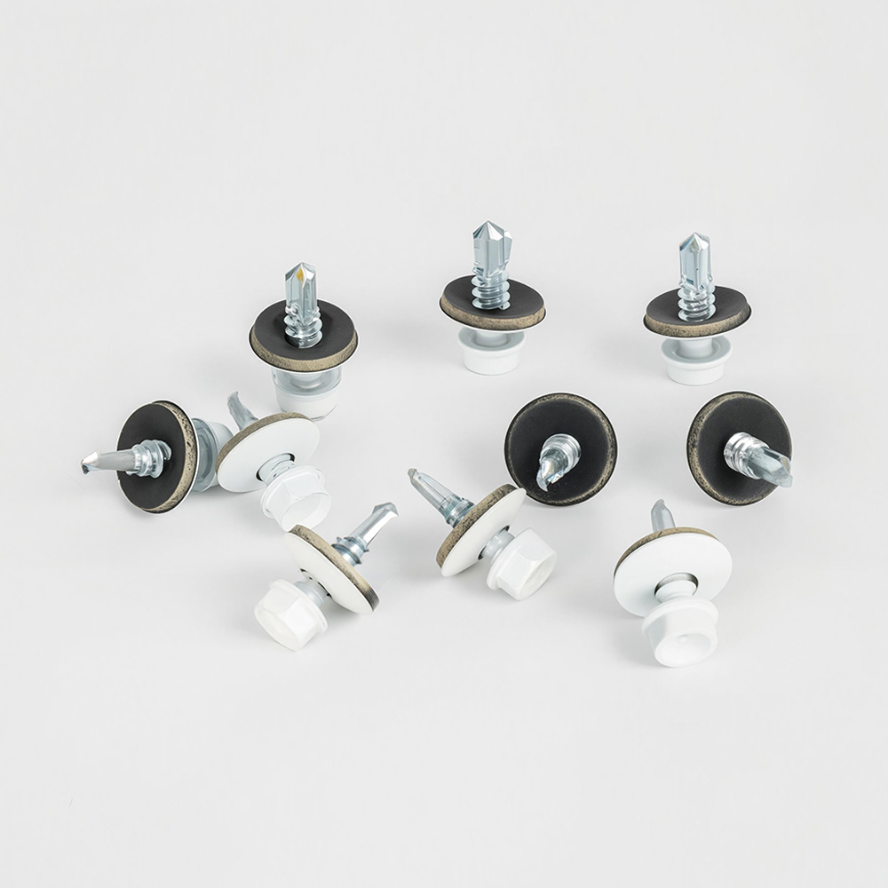 Tornillos de cabeza de lavadora hexagonales pintados